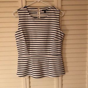 Sleeveless peplum top